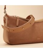 Axelle Handtasche aus Haselnussleder - 346 x 180 x 120 mm