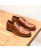 Derbies en cuir Capucine camel