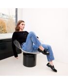 Mocassini Avril in pelle nera