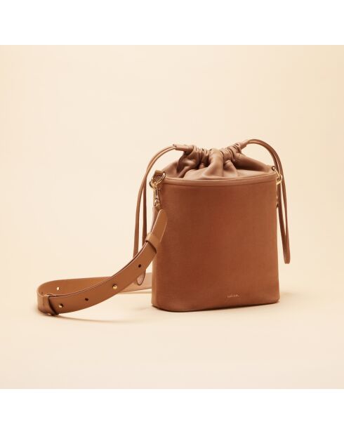 Emmertas van hazelnootleer van Gwen - 210 x 204 x 97 mm