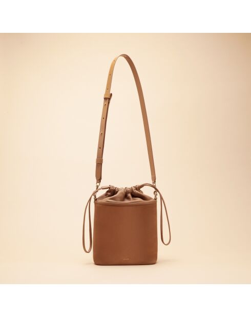 Emmertas van hazelnootleer van Gwen - 210 x 204 x 97 mm