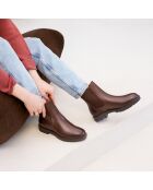 Chelsea en cuir Isaure marron