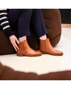 Chelsea en cuir Zoé camel