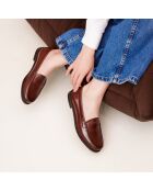 Mokassins Victoire aus dunkelbraunem Leder