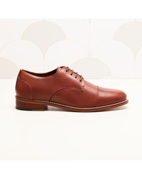 Derbies en cuir Capucine marron
