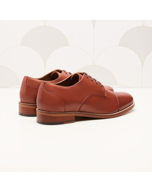 Derbies en cuir Capucine marron