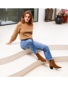 Botas Lucile de gamuza camel