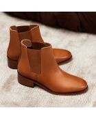 Chelsea van Camelkleurig leer Chloé