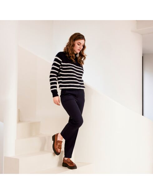 Mocasines Fiona de piel camel