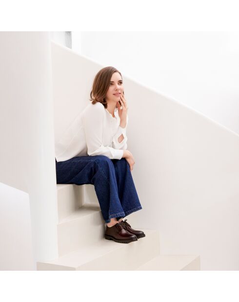 Derbies en cuir Rita marron