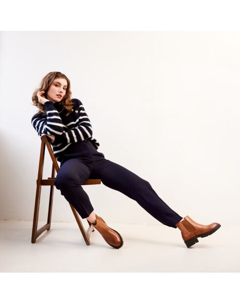 Chelsea en cuir Maia camel