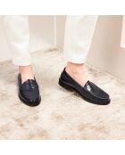 Mocassini Victoire in pelle blu