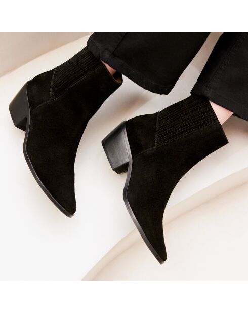 Botas Lucile de gamuza negra