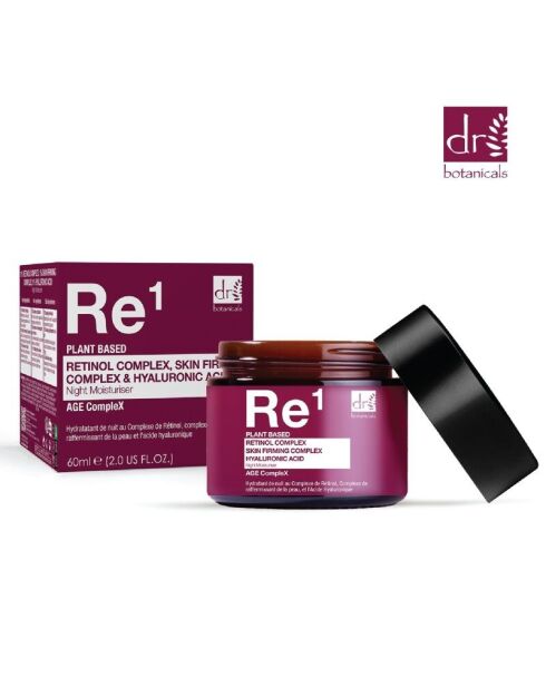 Crème de nuit raffermissante à 1 % d'acide hyaluronique et au rétinol - 60 ml