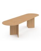 Gabin uitschuifbare eettafel 200-300 cm beukeneffect - 300x90x75 cm