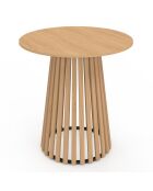 Table à manger ronde Camélia - 80x80x75 cm