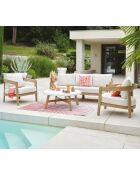 Mueble de jardín de madera de 5 plazas Banjar