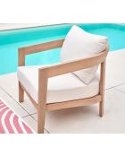 Mueble de jardín de madera de 5 plazas Banjar