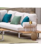 Salon de jardin en angle en aluminium Bangkok 6 places Bois