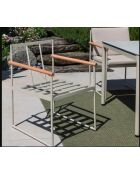 Set de comida Biscarosse: 1 mesa y 6 sillones