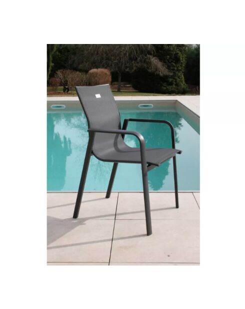 Juego de comedor de pizarra Carmelory: 1 mesa Carmelo y 8 sillones Guethary