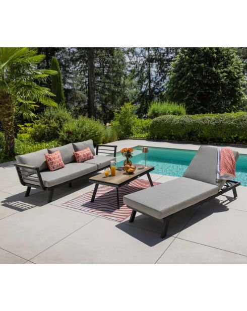 Muebles de jardín modulares Carmel de 6 plazas