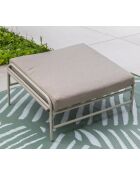 Mueble de jardín bajo con reposapiés Lin de 2 plazas Biscarrosse