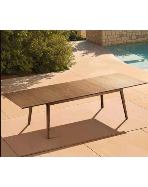 Tripolinado XL eetset: 1 XL tripoli-tafel + 8 Manado-fauteuils