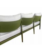 Muebles de jardín Nairobi de aluminio para 5 plazas, color verde salvia