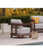 Mueble de jardín Alicante de aluminio chocolate de 5 plazas