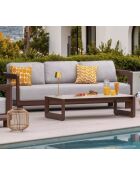 Mueble de jardín Alicante de aluminio chocolate de 5 plazas