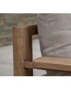 Muebles de jardín Avignon de aluminio efecto madera de 5 plazas