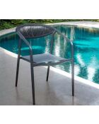 Essgruppe Bali: Tisch und 6 Fontana-Stühle