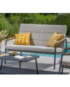 Muebles de jardín Arcachon de aluminio antracita de 4 plazas