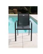 Eikenhouten eetset Carmelory: 1 carmelo-tafel + 8 fauteuils voor gasten