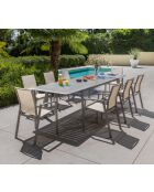 Set de comedor Rome: 1 mesa y 8 sillones