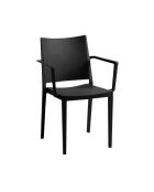 Juego de comedor Guetharos: mesa + 8 sillones Lagos gris antracita
