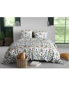 Parure housse de couette  en coton veitchs verte