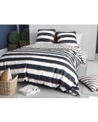 Parure housse de couette  en coton Nolwenn blanche