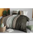 Parure housse de couette  en coton urbanik grise