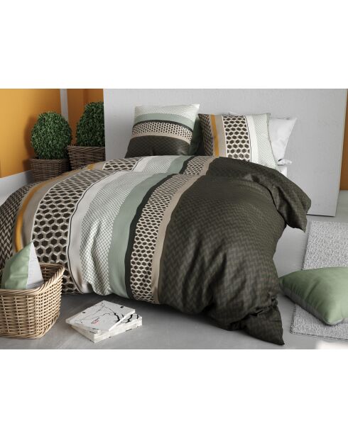 Parure housse de couette  en coton urbanik grise