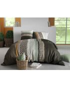 Parure housse de couette  en coton urbanik grise