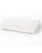 Drap plat en percale de coton blanc
