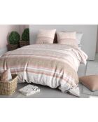 Parure housse de couette  en coton Trine blush