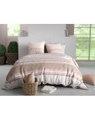 Parure housse de couette  en coton Trine blush