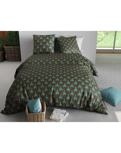 Parure housse de couette  en coton Romana multicolore