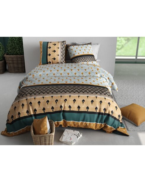 Parure housse de couette  en coton Palum multicolore