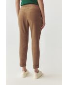 Pantalon  SUMIKO dark beige