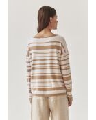 Pull  STRIPPI beige