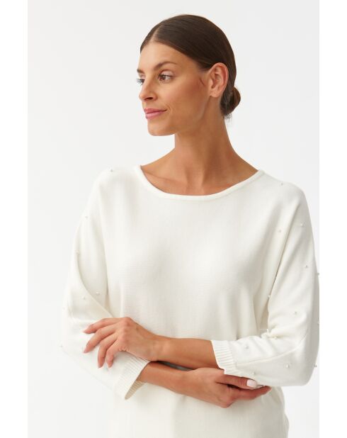 Jersey blanco roto PERLO